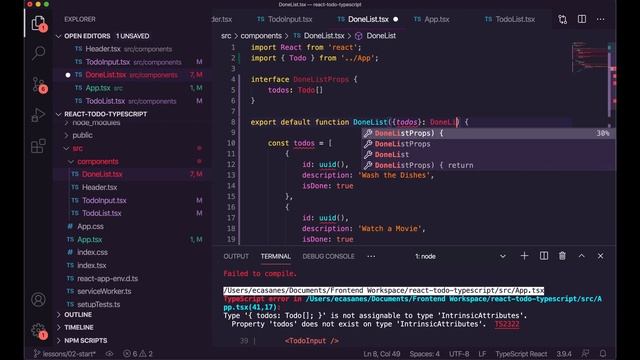 React Todo List App with Typescript - Part 3 - Component Interactions смотреть онлайн