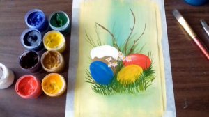 Рисуем пасхальную открытку