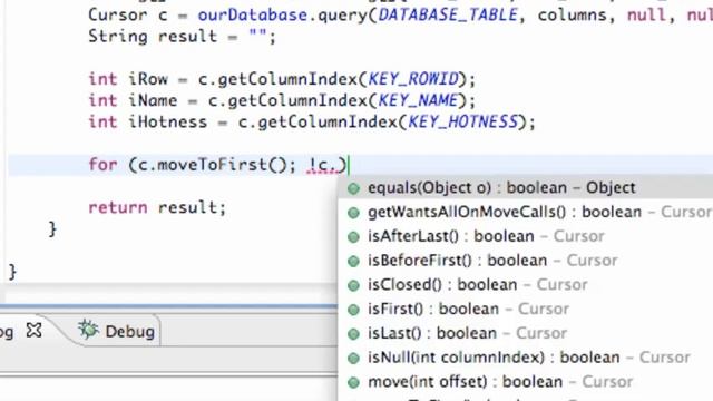 Android Application Development Tutorial 120 Reading SQLite Database with Cursor смотреть онлайн