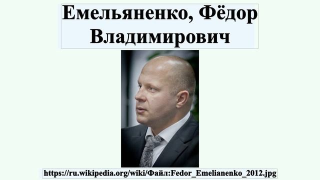 Емельяненко, Фёдор Владимирович