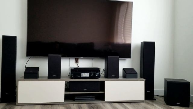 SONY 7.1 Surround Sound System WHOLE DISPLAY SETUP 8 Speakers 7.2 Channel STR-DN1080