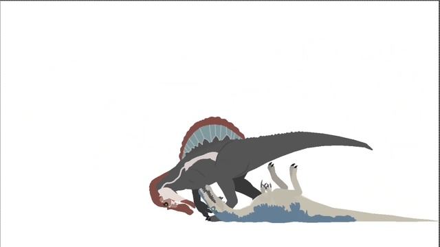 Baryonyx VS Spinosaurus | Sticknodes | смотреть онлайн