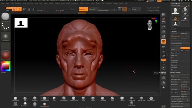 Mirroring In Zbrush And Fixing Symmetry