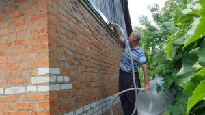 утепление стен пенопластовой крошкой ( шариками)