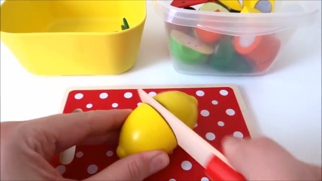 Клубника банан лимон игрушка на липучке для резки фруктов приготовление смотреть онлайн