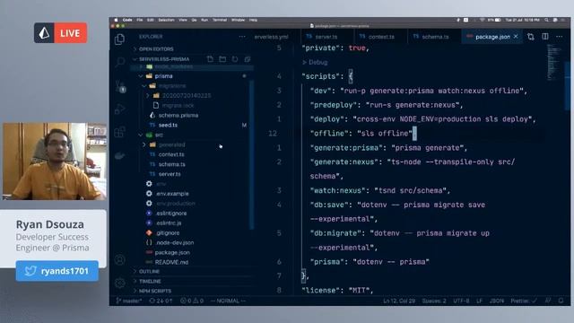 Deploying a Prisma Client Application with the Serverless framework смотреть онлайн