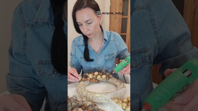 DIY Новогодний венок просто и красиво?Christmas easy wreath?#christmasdecor#christmaswreath#wreath смотреть онлайн