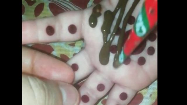 How I easily put Mehendi design for Junnu (1-year old) || simple trick for infants/toddlers/kids смотреть онлайн