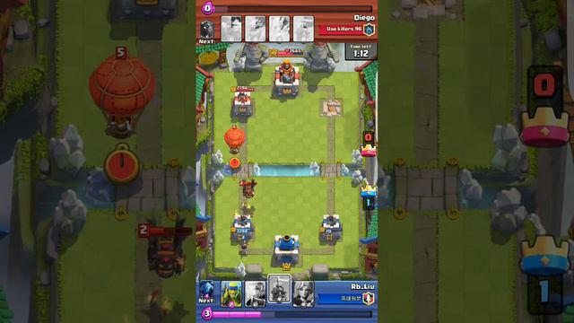 Clash Royale Deck Arena 8 - Royal Giant with minions and princess смотреть онлайн