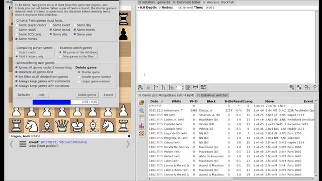 How I maintain my open source chess database | Linux | SCID | Chess Championship Magnus Nepo Game 1 смотреть онлайн