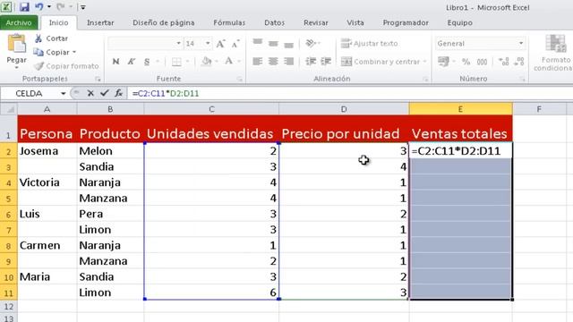Como usar fórmulas matriciales en Excel - Capítulo 234 смотреть онлайн