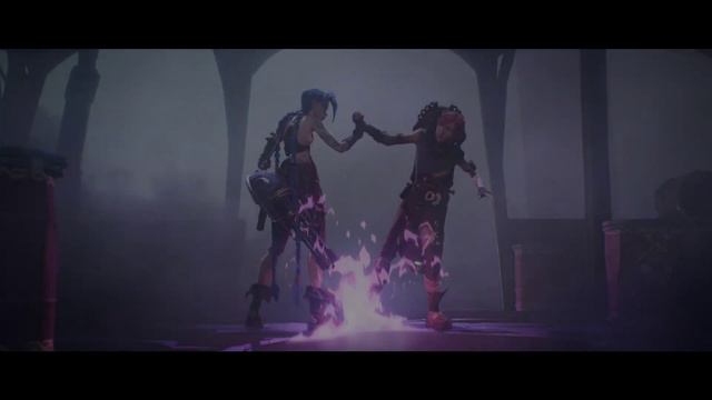 Arcane Crazy Jinx vs Firelights Fight scene League of Legends 1080p60 смотреть онлайн