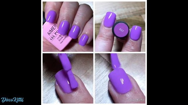 Swatching Aimeili polishes number 037 and 107 смотреть онлайн