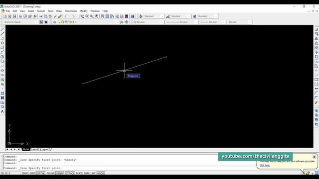 AutoCAD Tutorial for Beginners - Part 1 - Basics | Drawing a Line смотреть онлайн
