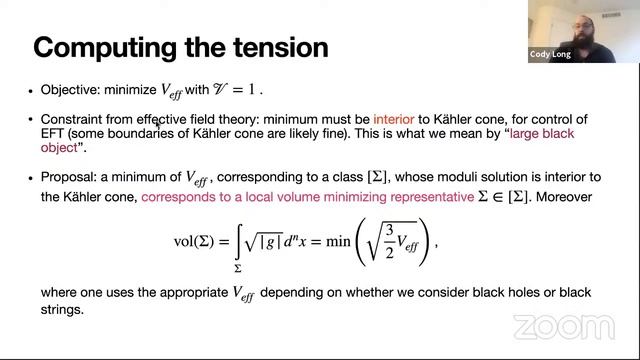 WHCGP: Cody Long and Cumrun Vafa, "Non-Holomorphic Cycles and Non-BPS Black Branes" смотреть онлайн