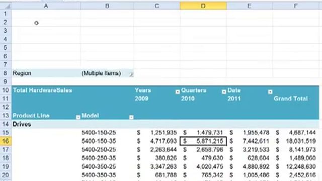 A Sneak Peek At Excel 2010s Slicer Function.mp4 смотреть онлайн