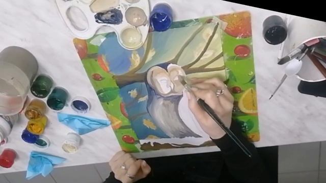 Мастер-класс "Рисуем сову гуашью" смотреть онлайн