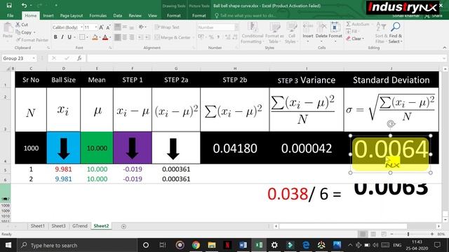 How to find standard deviation in excel l Sample variance formula excel l Empirical Rule l Six Sigm смотреть онлайн