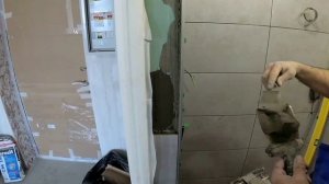 Дверной откос из плитки своими руками