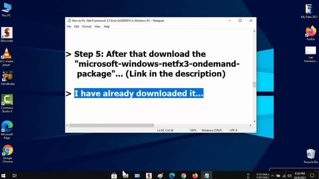How to Fix .Net Framework 3.5 Installation Error 0x800f08 in Windows 10/11 (Working & Quick 2021) смотреть онлайн