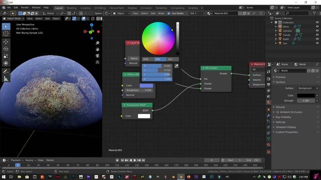 How To Make Realistic Earth In Blender 2.82 | (Cycles Tutorial) смотреть онлайн
