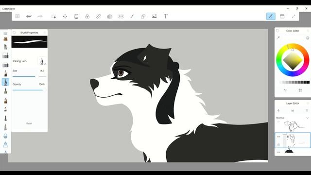 How I Create Lineless Art in Sketchbook (non pro!) | Voice over! смотреть онлайн