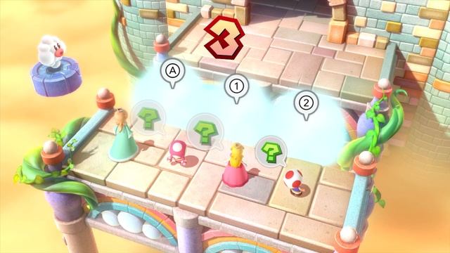 Mario Party 10 Mario Party #486 Rosalina Vs Toadette Vs Peach Vs Toad Chaos Castle Master Difficult