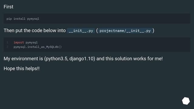 How to install Python MySQLdb module using pip? смотреть онлайн
