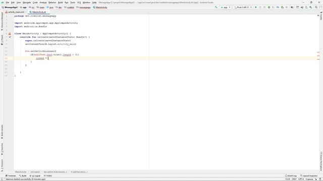 MessageApp v2. Kotlin: Intent, putExtra смотреть онлайн