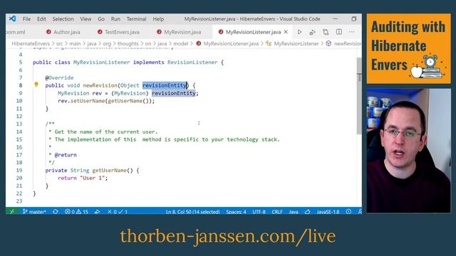 Coffee with Thorben - Auditing with Hibernate Envers смотреть онлайн