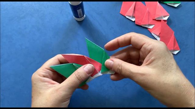 Рождественский венок оригами | Origami Christmas Wreath