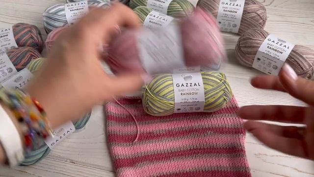 Обзор пряжи Gazzal baby cotton rainbow смотреть онлайн