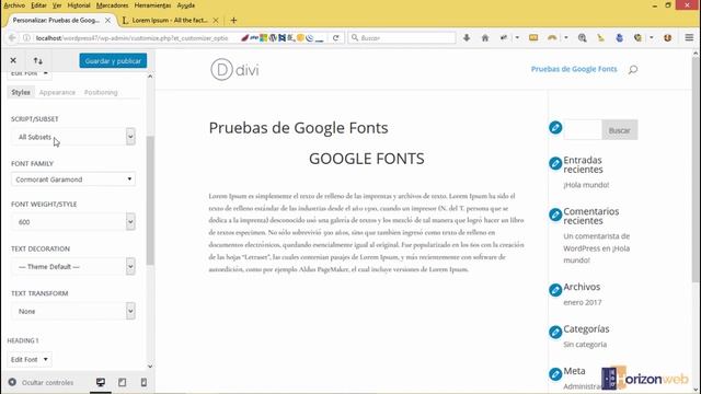 Cómo añadir fuentes de Google a WordPress y a Divi смотреть онлайн