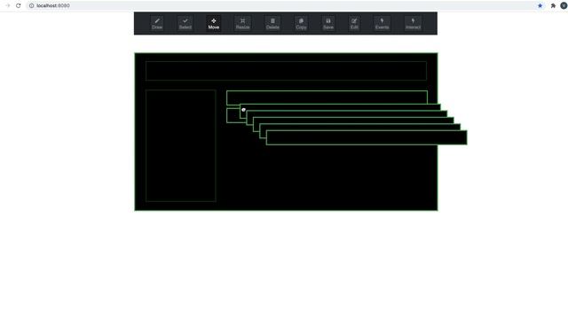 Layout Designer Resize Copy Move Delete - javascript experiment смотреть онлайн