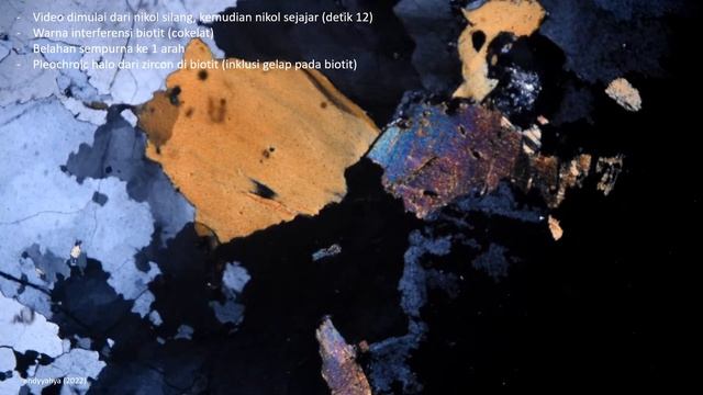 Petrografi: warna interferensi dan pleokroisme mineral biotit смотреть онлайн