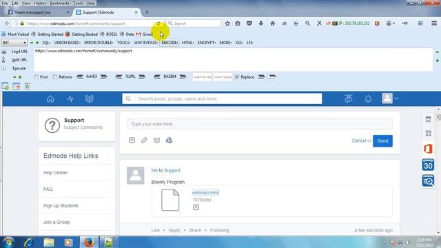 Unrestricted File upload to Open Redirection on Edmodo смотреть онлайн