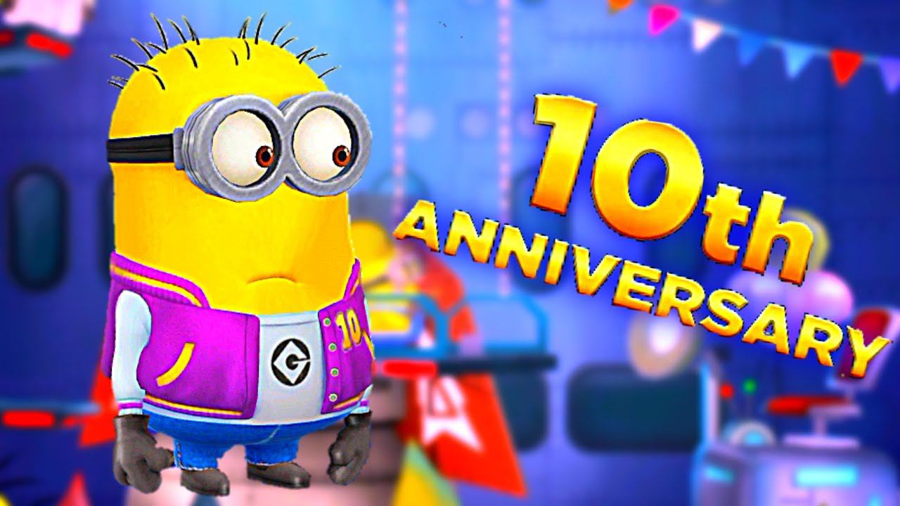 Minion rush Новый миньон Юбилейный Фил, (10-ти летняя годовщина игры) смотреть онлайн