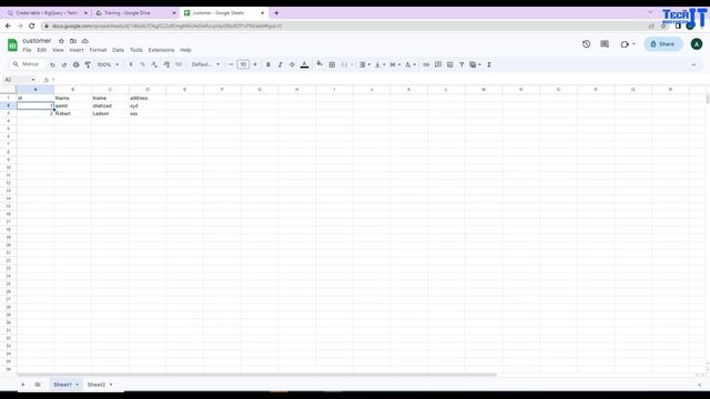 How to read data from Google Sheet Using Big Query | Big Query External Table смотреть онлайн