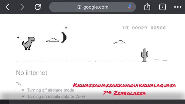 Google Chrome T. Rex Dino Runner Game смотреть онлайн