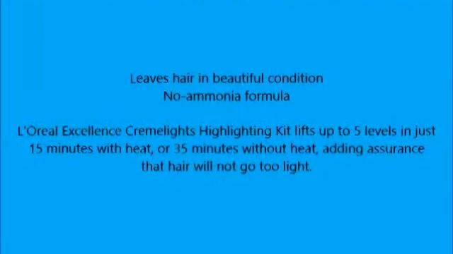 L'Oreal Excellence Cremelights Highlighting Kit by L'Oreal Paris смотреть онлайн