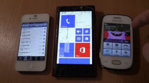 Nokia Lumia 1020+Samsung Galaxy Pocket Neo+Iphone 4s Incoming call&Outgoing call at the Same Time