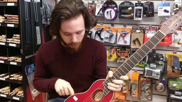 Washburn Rover travel guitar quick demo. смотреть онлайн