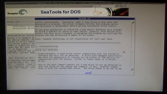 How to Save Hard Disk HDD with SeaTools for DOS [Fix Drive Tutorial] смотреть онлайн