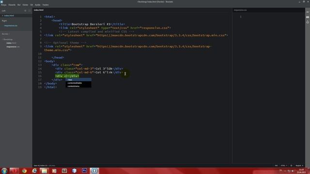 Bootstrap Dersleri #3 - Bootstrap Cdn ve Grid Sistem 1 смотреть онлайн