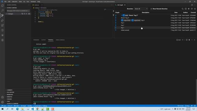 Git - GitLab: Hướng dẫn sử dụng lệnh Revert và Reset trong Git. смотреть онлайн