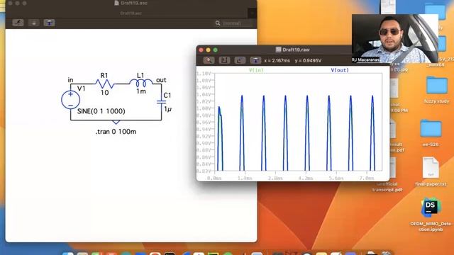 6.3 Phase, Magnitude, and Power in LTSpice смотреть онлайн