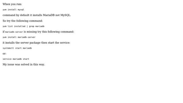 DevOps & SysAdmins: No mysqld or mysql.server after mariadb-server install (6 Solutions!!) смотреть онлайн