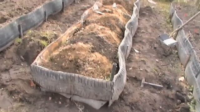 Как расположить грядки на участке? | Грядки из шин. смотреть онлайн