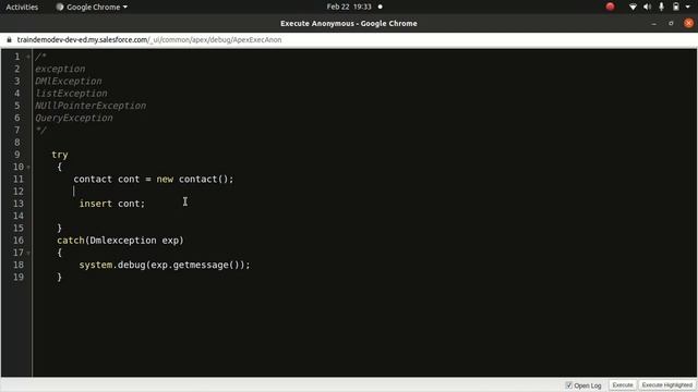 Apex programming for Salesforce Admins- Error handling exceptions смотреть онлайн