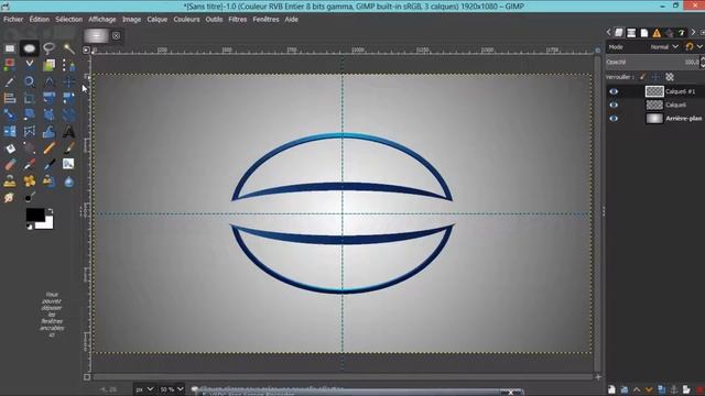 Faire un Logo avec Gimp 2.10 sans Photoshop parti 4/ vin aprann fè logo gratis. смотреть онлайн
